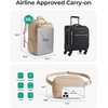 image:imageBAGSMART 35L Travel Backpack for Women 173 CarryOn Personal Item  Flight Approved 180 Opening WetDry Pocket Free Crossbody Bag Shoe Compartment Luggage Sleeve Water ResistantCoffee