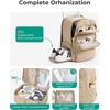 image:imageBAGSMART 35L Travel Backpack for Women 173 CarryOn Personal Item  Flight Approved 180 Opening WetDry Pocket Free Crossbody Bag Shoe Compartment Luggage Sleeve Water ResistantBlack