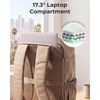image:imageBAGSMART 35L Travel Backpack for Women amp Men Fits 17Inch Laptop Airline Approved Carry On Backpack with Wet Pocket amp Shoe Pouch WaterResistant Personal Item Travel Bag BlackCoffee Brown
