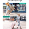 image:imageBAGSMART 40L Rolling Duffle Bag with Wheels and Handle TSA Carry On Bags for Travel with Shoe Compartment CharcoalBeige
