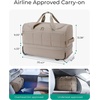image:imageBAGSMART 40L Rolling Duffle Bag with Wheels and Handle TSA Carry On Bags for Travel with Shoe Compartment CharcoalCharcoal