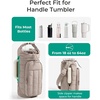 image:imageBAGSMART 40oz Water Bottle Holder with Strap Quilted Crossbody Purse Drink Carrier Gym Accessories for WomenBrown