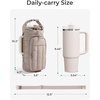 image:imageBAGSMART 40oz Water Bottle Holder with Strap Quilted Crossbody Purse Drink Carrier Gym Accessories for WomenCharcoal