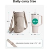 image:imageBAGSMART 40oz Water Bottle Holder with Strap Quilted Crossbody Purse Drink Carrier Gym Accessories for WomenClassic