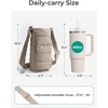 image:imageBAGSMART 40oz Water Bottle Holder with Strap Quilted Crossbody Purse Drink Carrier Gym Accessories for WomenNvay