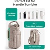 image:imageBAGSMART 40oz Water Bottle Holder with Strap Quilted Crossbody Purse Drink Carrier Gym Accessories for WomenPurple