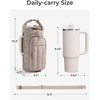 image:imageBAGSMART 40oz Water Bottle Holder with Strap Quilted Crossbody Purse Drink Carrier Gym Accessories for WomenPurple