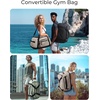 image:imageBAGSMART 4IN1 Gym Bag for Women Men TSA Duffle Bag for Travel  With Shoe Compartment amp Wet Pocket 22L30L38L Tactical Backpack with 40oz Water Bottle Holder Lightweight WaterresistantCamel