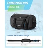 image:imageBAGSMART 4IN1 Gym Bag for Women Men TSA Duffle Bag for Travel  With Shoe Compartment amp Wet Pocket 22L30L38L Tactical Backpack with 40oz Water Bottle Holder Lightweight WaterresistantBlack