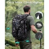 image:imageBAGSMART 4IN1 Gym Bag for Women Men TSA Duffle Bag for Travel  With Shoe Compartment amp Wet Pocket 22L30L38L Tactical Backpack with 40oz Water Bottle Holder Lightweight WaterresistantForest Camo