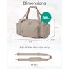 image:imageBAGSMART 4IN1 Gym Bag for Women Men TSA Duffle Bag for Travel  With Shoe Compartment amp Wet Pocket 22L30L38L Tactical Backpack with 40oz Water Bottle Holder Lightweight WaterresistantCLight tan