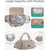 image:imageBAGSMART 4IN1 Gym Bag for Women Men TSA Duffle Bag for Travel  With Shoe Compartment amp Wet Pocket 22L30L38L Tactical Backpack with 40oz Water Bottle Holder Lightweight WaterresistantDBeige