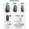 image:imageBAGSMART 6 Set 4 Set2 Set Compression Packing Cubes for Travel Lightweight Luggage Organizer Bags Durable Space Saver Bags Travel EssentialsA Black