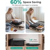 image:imageBAGSMART 6 Set 4 Set2 Set Compression Packing Cubes for Travel Lightweight Luggage Organizer Bags Durable Space Saver Bags Travel EssentialsA Black