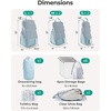 image:imageBAGSMART 6 Set 4 Set2 Set Compression Packing Cubes for Travel Lightweight Luggage Organizer Bags Durable Space Saver Bags Travel EssentialsA Blue