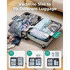 image:imageBAGSMART 6 Set 4 Set2 Set Compression Packing Cubes for Travel Lightweight Luggage Organizer Bags Durable Space Saver Bags Travel EssentialsA Blue