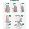 image:imageBAGSMART 6 Set 4 Set2 Set Compression Packing Cubes for Travel Lightweight Luggage Organizer Bags Durable Space Saver Bags Travel EssentialsA Pink