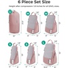 image:imageBAGSMART 6 Set 4 Set2 Set Compression Packing Cubes for Travel Lightweight Luggage Organizer Bags Durable Space Saver Bags Travel EssentialsBrier Rose