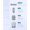 image:imageBAGSMART 6 Set 4 Set2 Set Compression Packing Cubes for Travel Lightweight Luggage Organizer Bags Durable Space Saver Bags Travel EssentialsCamouflage Grey
