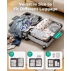 image:imageBAGSMART 6 Set 4 Set2 Set Compression Packing Cubes for Travel Lightweight Luggage Organizer Bags Durable Space Saver Bags Travel EssentialsCherry Pop
