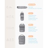 image:imageBAGSMART 6 Set 4 Set2 Set Compression Packing Cubes for Travel Lightweight Luggage Organizer Bags Durable Space Saver Bags Travel EssentialsGrey