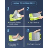 image:imageBAGSMART 6 Set 4 Set2 Set Compression Packing Cubes for Travel Lightweight Luggage Organizer Bags Durable Space Saver Bags Travel EssentialsHighlight Yellow