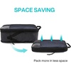 image:imageBAGSMART 6 Set 4 Set2 Set Compression Packing Cubes for Travel Lightweight Luggage Organizer Bags Durable Space Saver Bags Travel EssentialsJet Black