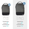 image:imageBAGSMART 6 Set 4 Set2 Set Compression Packing Cubes for Travel Lightweight Luggage Organizer Bags Durable Space Saver Bags Travel EssentialsJet Black