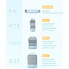 image:imageBAGSMART 6 Set 4 Set2 Set Compression Packing Cubes for Travel Lightweight Luggage Organizer Bags Durable Space Saver Bags Travel EssentialsLight Blue