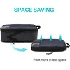 image:imageBAGSMART 6 Set 4 Set2 Set Compression Packing Cubes for Travel Lightweight Luggage Organizer Bags Durable Space Saver Bags Travel EssentialsMidnight Black