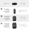 image:imageBAGSMART 6 Set 4 Set2 Set Compression Packing Cubes for Travel Lightweight Luggage Organizer Bags Durable Space Saver Bags Travel EssentialsMidnight Black