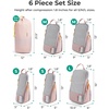 image:imageBAGSMART 6 Set 4 Set2 Set Compression Packing Cubes for Travel Lightweight Luggage Organizer Bags Durable Space Saver Bags Travel EssentialsMist Purple6 PCS