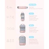 image:imageBAGSMART 6 Set 4 Set2 Set Compression Packing Cubes for Travel Lightweight Luggage Organizer Bags Durable Space Saver Bags Travel EssentialsMixBlush Sky