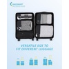 image:imageBAGSMART 6 Set 4 Set2 Set Compression Packing Cubes for Travel Lightweight Luggage Organizer Bags Durable Space Saver Bags Travel EssentialsMixStormbreak