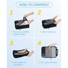 image:imageBAGSMART 6 Set 4 Set2 Set Compression Packing Cubes for Travel Lightweight Luggage Organizer Bags Durable Space Saver Bags Travel EssentialsMixStormbreak