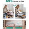 image:imageBAGSMART 6 Set 4 Set2 Set Compression Packing Cubes for Travel Lightweight Luggage Organizer Bags Durable Space Saver Bags Travel EssentialsOlive Green6 PCS