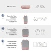image:imageBAGSMART 6 Set 4 Set2 Set Compression Packing Cubes for Travel Lightweight Luggage Organizer Bags Durable Space Saver Bags Travel EssentialsPink
