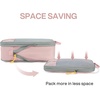 image:imageBAGSMART 6 Set 4 Set2 Set Compression Packing Cubes for Travel Lightweight Luggage Organizer Bags Durable Space Saver Bags Travel EssentialsPink