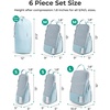 image:imageBAGSMART 6 Set 4 Set2 Set Compression Packing Cubes for Travel Lightweight Luggage Organizer Bags Durable Space Saver Bags Travel EssentialsStarlight Bluen