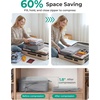 image:imageBAGSMART 6 Set 4 Set2 Set Compression Packing Cubes for Travel Lightweight Luggage Organizer Bags Durable Space Saver Bags Travel EssentialsStorm Front Grey