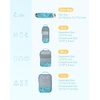 image:imageBAGSMART 6 Set 4 Set2 Set Compression Packing Cubes for Travel Lightweight Luggage Organizer Bags Durable Space Saver Bags Travel EssentialsTiedyed Sea