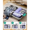 image:imageBAGSMART 6 Set 4 Set2 Set Compression Packing Cubes for Travel Lightweight Luggage Organizer Bags Durable Space Saver Bags Travel EssentialsVery Peri