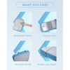 image:imageBAGSMART 6 Set 4 Set2 Set Compression Packing Cubes for Travel Lightweight Luggage Organizer Bags Durable Space Saver Bags Travel EssentialsWhite  Blue