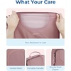 image:imageBAGSMART 6 Set Compression Packing Cubes Travel Luggage Organizer Bags01Dusty Pink