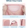 image:imageBAGSMART 6 Set Compression Packing Cubes Travel Luggage Organizer Bags02Baby Pink