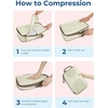 image:imageBAGSMART 6 Set Compression Packing Cubes Travel Luggage Organizer Bags02White Opal