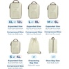 image:imageBAGSMART 6 Set Compression Packing Cubes Travel Luggage Organizer Bags02White Opal