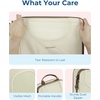 image:imageBAGSMART 6 Set Compression Packing Cubes Travel Luggage Organizer Bags02White Opal