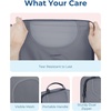 image:imageBAGSMART 6 Set Compression Packing Cubes Travel Luggage Organizer Bags04Grey
