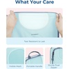 image:imageBAGSMART 6 Set Compression Packing Cubes Travel Luggage Organizer Bags06Sky Blue